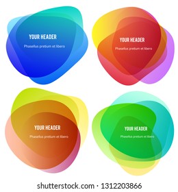 Abstract blur shapes color gradient iridescent colors effect soft transition, texture for background presentation theme children products, vector illustration eps10