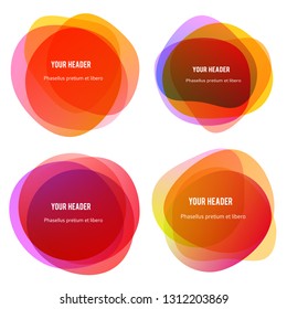Abstract blur shapes color gradient iridescent colors effect soft transition, texture for background presentation theme children products, vector illustration eps10