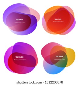 Abstract blur shapes color gradient iridescent colors effect soft transition, texture for background presentation theme children products, vector illustration eps10