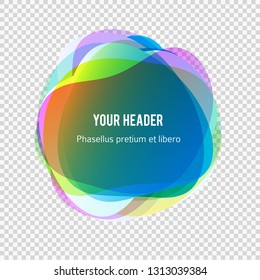 Abstract blur shapes color gradient iridescent colors effect soft transition, texture for background presentation theme children products, vector illustration eps10