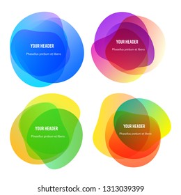 Abstract blur shapes color gradient iridescent colors effect soft transition, texture for background presentation theme children products, vector illustration eps10