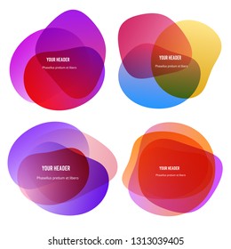 Abstract blur shapes color gradient iridescent colors effect soft transition, texture for background presentation theme children products, vector illustration eps10