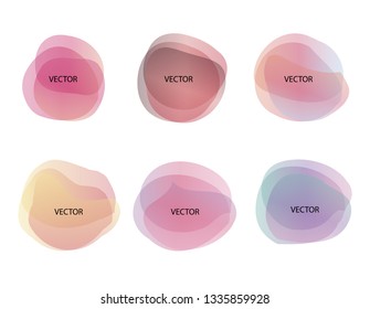 Abstract blur shapes color gradient iridescent colors effect soft transition, texture for background presentation theme children products, vector illustration eps10