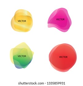 Abstract blur shapes color gradient iridescent colors effect soft transition, texture for background presentation theme children products, vector illustration eps10