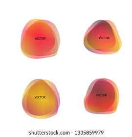 Abstract blur shapes color gradient iridescent colors effect soft transition, texture for background presentation theme children products, vector illustration eps10