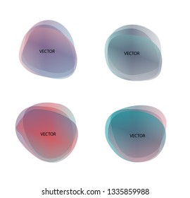 Abstract blur shapes color gradient iridescent colors effect soft transition, texture for background presentation theme children products, vector illustration eps10