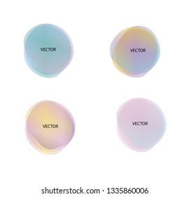 Abstract blur shapes color gradient iridescent colors effect soft transition, texture for background presentation theme children products, vector illustration eps10