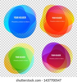 Abstract blur shapes color gradient iridescent colors effect soft transition, texture for background presentation theme children products, vector illustration eps10