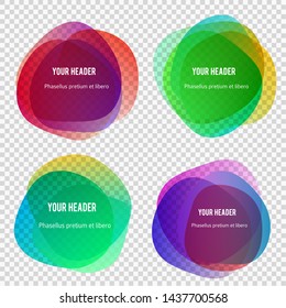 Abstract blur shapes color gradient iridescent colors effect soft transition, texture for background presentation theme children products, vector illustration eps10