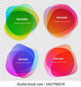 Abstract blur shapes color gradient iridescent colors effect soft transition, texture for background presentation theme children products, vector illustration eps10