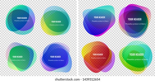 Abstract blur shapes color gradient iridescent colors effect soft transition, texture for background presentation theme children products, vector illustration eps10