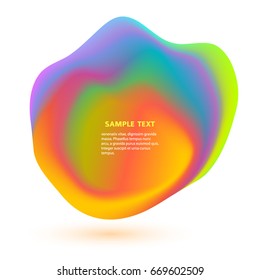 Abstract blur shapes color gradient iridescent colors effect soft transition, plasticine texture for background presentation theme children products, vector illustration eps10 grunge cover books kids