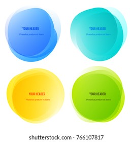 Abstract blur shapes color gradient iridescent colors effect soft transition, texture for background presentation theme children products, vector illustration eps10
