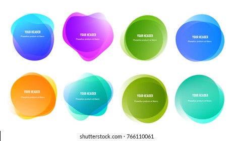 Abstrato formas de borrão cor gradiente cores iridescentes efeito transição suave, textura para apresentação de fundo tema crianças produtos, ilustração vetorial eps10