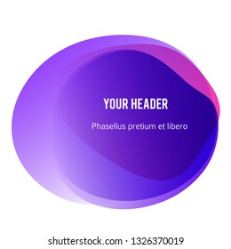 Abstract blur shapes purple color gradient iridescent colors effect soft transition watercolor white background, texture for background presentation theme children products, vector illustration eps10
