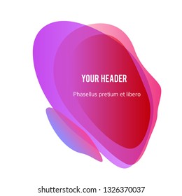 Abstract blur shapes purple color gradient iridescent colors effect soft transition watercolor white background, texture for background presentation theme children products, vector illustration eps10