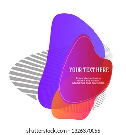 Abstract blur shapes purple color gradient iridescent colors effect soft transition watercolor white background, texture for background presentation theme children products, vector illustration eps10