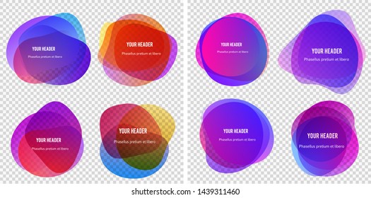 Abstract blur shapes red color gradient iridescent colors effect soft transition watercolor white background, texture for background presentation theme children products, vector illustration eps10