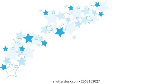 Diseño de fondo de Anuncio ancho de patrón de estrella desenfocada Abstractas.