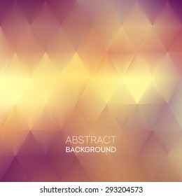 Abstract blur triangle pattern background. Vector illustration EPS 10