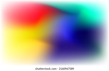Abstract blur vibrant bright colors mesh gradient motion background vector. Wallpaper banner, social media, creative album, art cover editable layout illustration template.