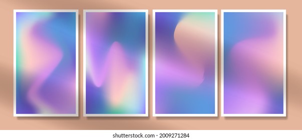 Abstract blured colorful vector backdrop. social media stories background