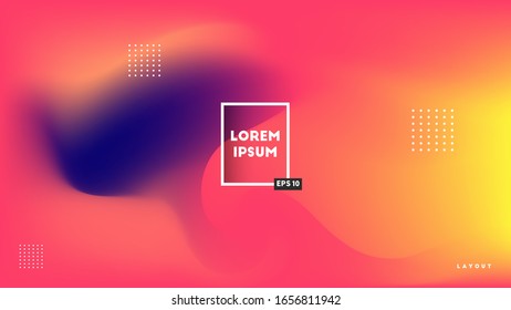Abstract blured colorful vector background-red-blue