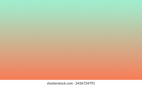 Abstract blurred Apricot Crush mint blue green color gradient vector background. Textured light backdrop. Luxury template for ad flyer, poster, web page. Premium banner. Copy space. card. Cover design