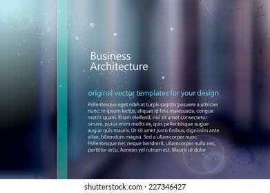 abstract blurred architectural background with natural lighting