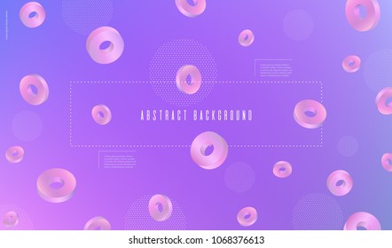 Abstract blurred background 3d dynamic shapes Llight lilac and pink pastel pattern for creative design Minimal geometric background for posters banners flyers presentation covers etc Vector Eps10