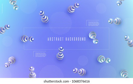 Abstract blurred background 3d dynamic shapes Blue pastel pattern for creative design Minimal geometric background for posters banners flyers presentation covers etc Vector Eps10
