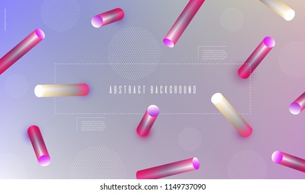 Abstract blurred background 3d dynamic shapes Creative design Minimal geometric background for posters banners flyers presentation covers etc Vector EPS10