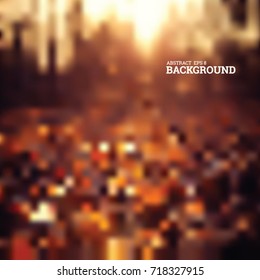 Abstract blurred background autumn template