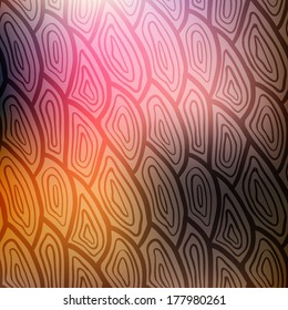 Abstract blurred background (backdrop, underlay, texture) with freehand seamless pattern, vector illustration.