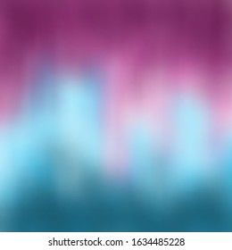 Abstract blurred background. A beautiful wavy transition from the deep purplish-red color of Byzantium to green-blue, gradient, contrast, bright colors. Ideal for any of your design or project.
