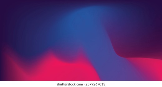 Abstract blurred background blue and pink neon gradient color with wave line texture background arts