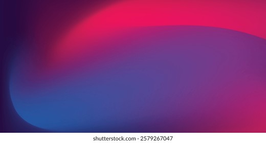 Abstract blurred background blue and pink neon gradient color with wave line texture background arts