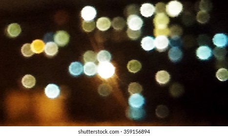 Abstract blurred background with boke. City Romantic background. Stock vector.1