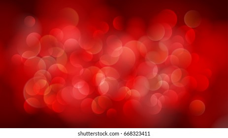 Abstract blurred background with bokeh effect in red colors