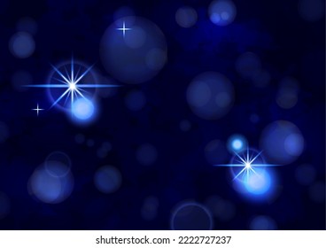 Abstract blurred background with bokeh lights. Vector illustration