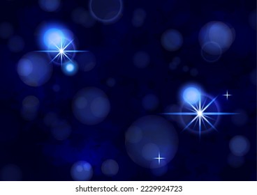 Abstract blurred background with bokeh lights. Vector illustration