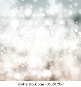 Abstract blurred background with bokeh. Vector light  backdrop with shine and light star. Magic background for fashion