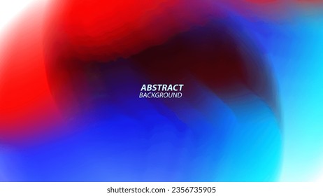Resumen de fondo borroso con gradientes de colores brillantes. Rojo y azul. Plantilla gráfica vibrante para diseño gráfico creativo. Ilustración vectorial.