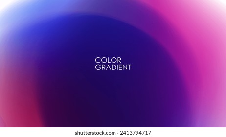 Resumen de fondo borroso con gradiente de color brillante. Plantilla gráfica vibrante para diseño gráfico creativo. Ilustración vectorial.