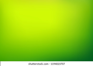 Abstract blurred background in bright green tones. Fresh greenery color texture. Vector illustration