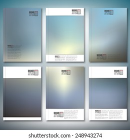 Abstract blurred background. Brochure, flyer or report for business, templates vector.