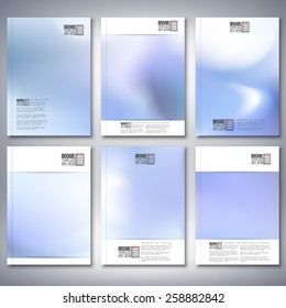 Abstract blurred background. Brochure, flyer or report for business, templates vector. 