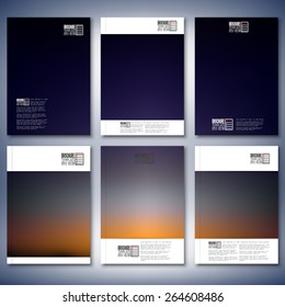 Abstract blurred background. Brochure, flyer or report for business, templates vector.