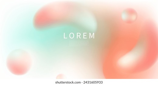 Fondo borroso abstracto, diseño colorido Ilustración del vector