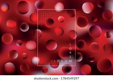 Abstract blurred background with colorful round elements. Simple geometric pattern with trendy gradient shapes. Vector composition. Eps 10